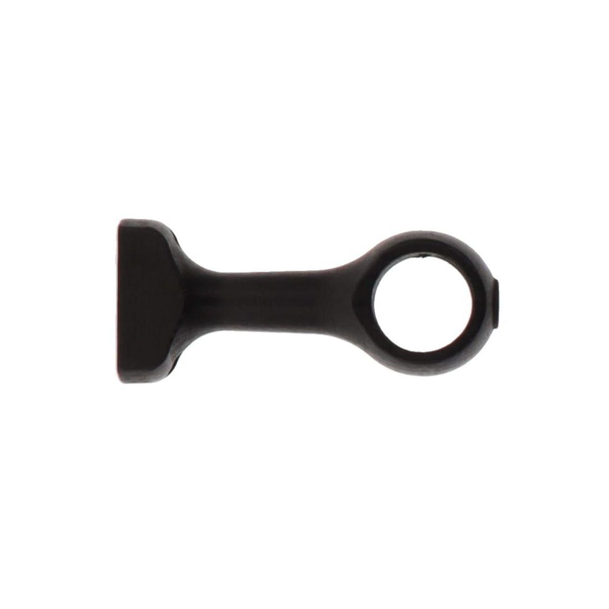 SUPPORT COURT D.28CM NOIR MAT X2PIECES