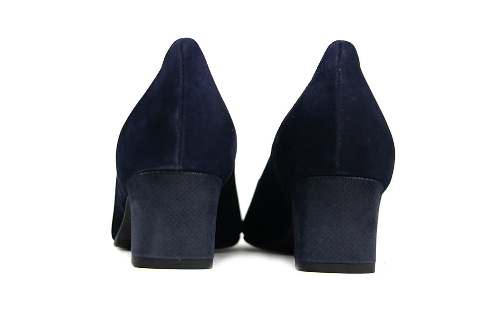 Hassia Pump Blue Multi Shiny Suede Capri