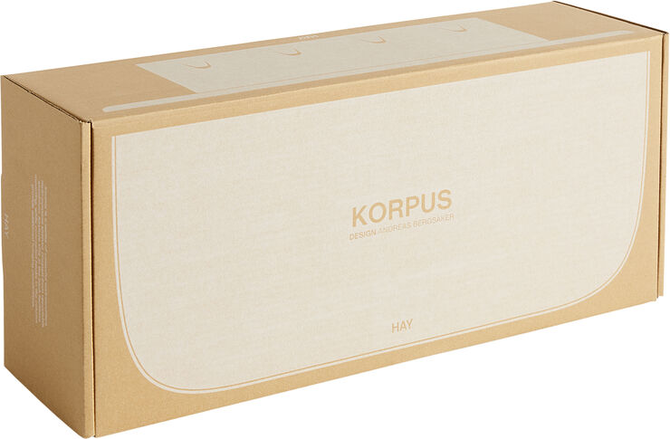 Hay Korpus Shelf-Medium 4 hooks-Cream p Cream
