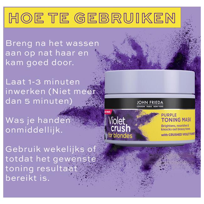 John Frieda Violet Crush Purple Toning Mask 250 ML