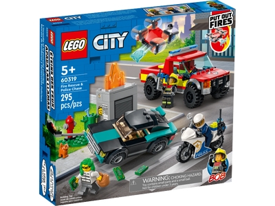 LEGO Brandweer & Politie achtervolging (60319)