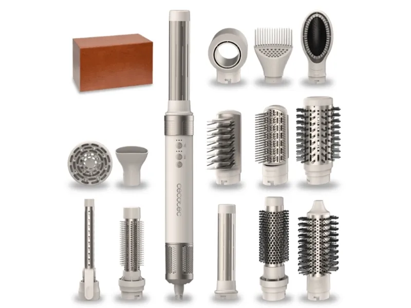 Cecotec Bamba CeramicCare 14in1 AirGlam Champagne Multifunktionel hårcurler