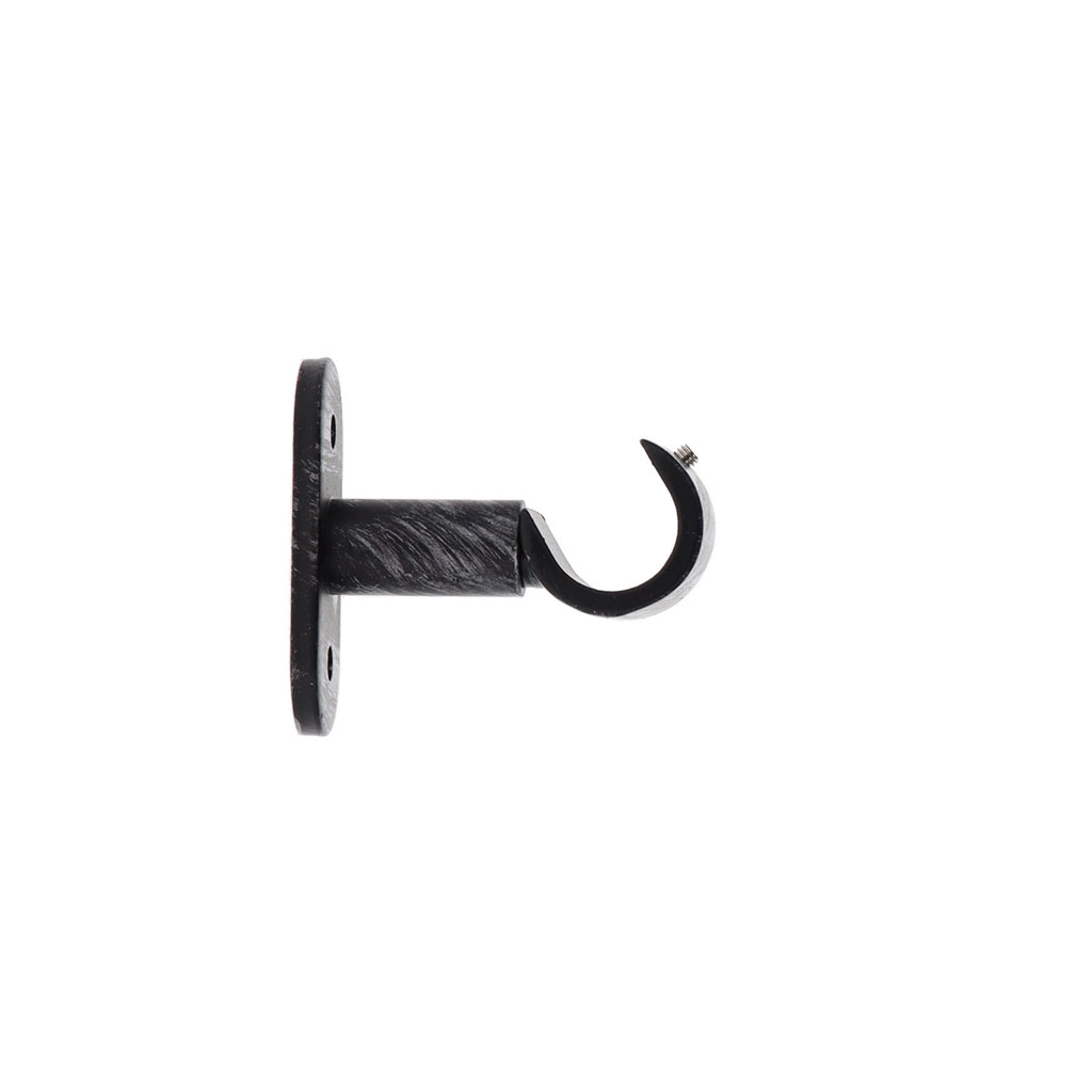 Lot de 2 supports simple ouvert noir D 20mm