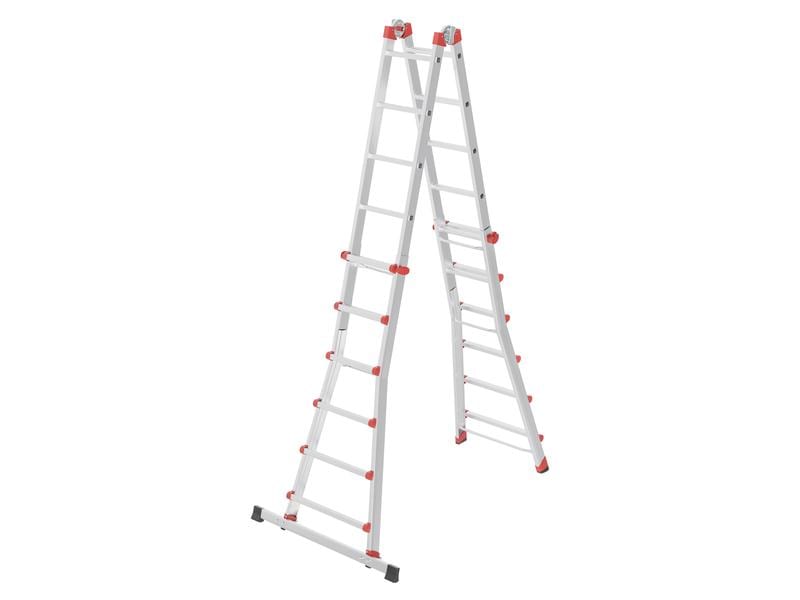 Hailo Teleskopleiter M80 4 x 6 Sprossen Verwendbar als Anlege- und Schiebeleiter