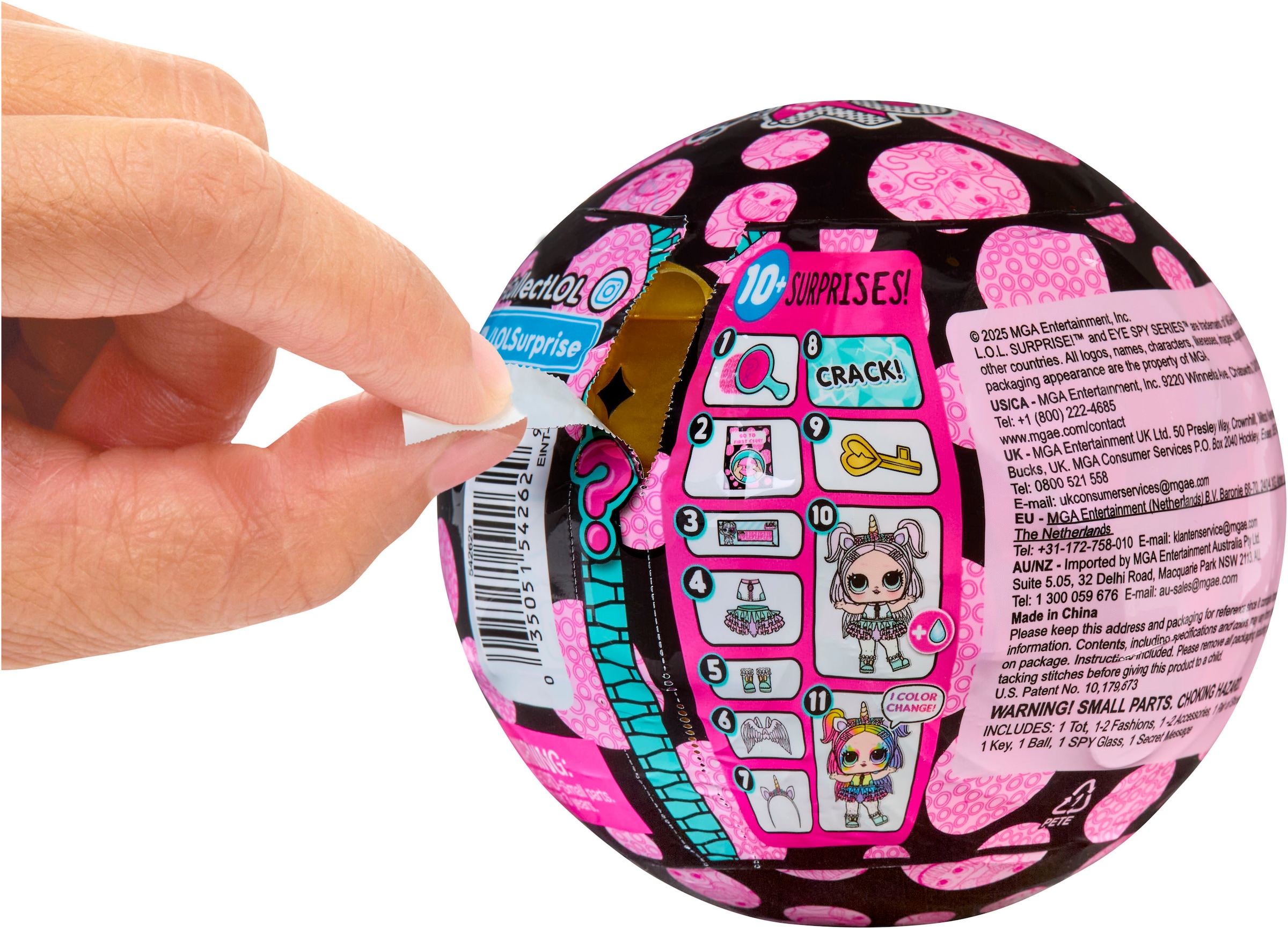 L.O.L. SURPRISE! Anziehpuppe »L.O.L. Surprise Eye Spy Tots« mit magischem Farbwechsel; Lieferung erfolgt sortiert