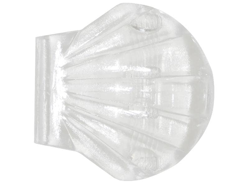 spirella Duschvorhanghaken Shell-Clip, Chrystal Vorhangklam Wandfixierung für Duschvorhang