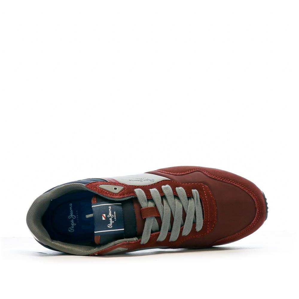 Pepe jeans Baskets Bordeaux/Marine Homme Pepe jeans London Awake