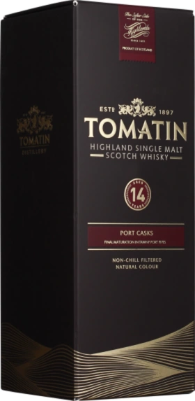 TOMATIN 14 YEARS PORT WOOD FINISH 70CL