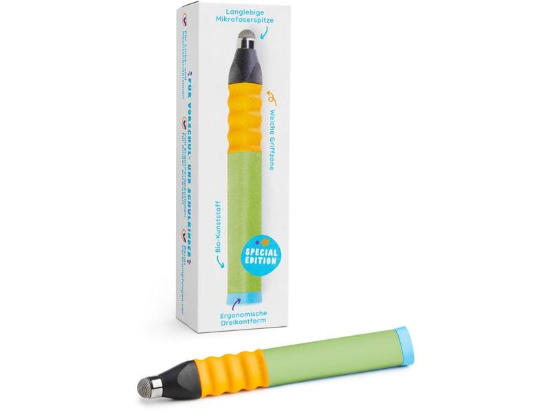 Edurino Ergonomischer Eingabestift -DE- Grün Speziell für Vorschul- und Schulkinder konzipiert