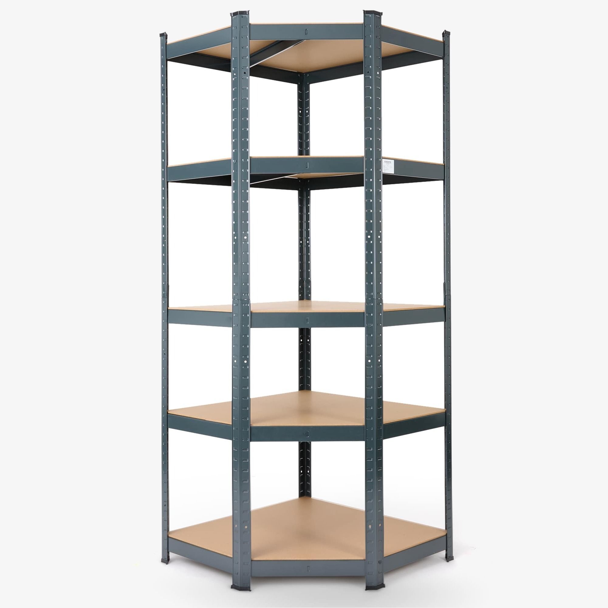 Schwerlastregal Eckregal 180x70x70 cm 875 kg Schwarz