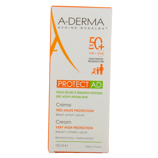 Crème Solaire SPF 50+ A-Derma Protect AD - Très haute protection