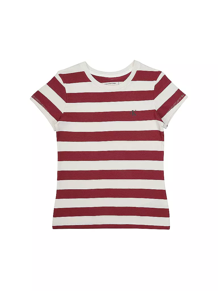 CALVIN KLEIN JEANS Mädchen T-Shirt 2er Pkg  dunkelrot