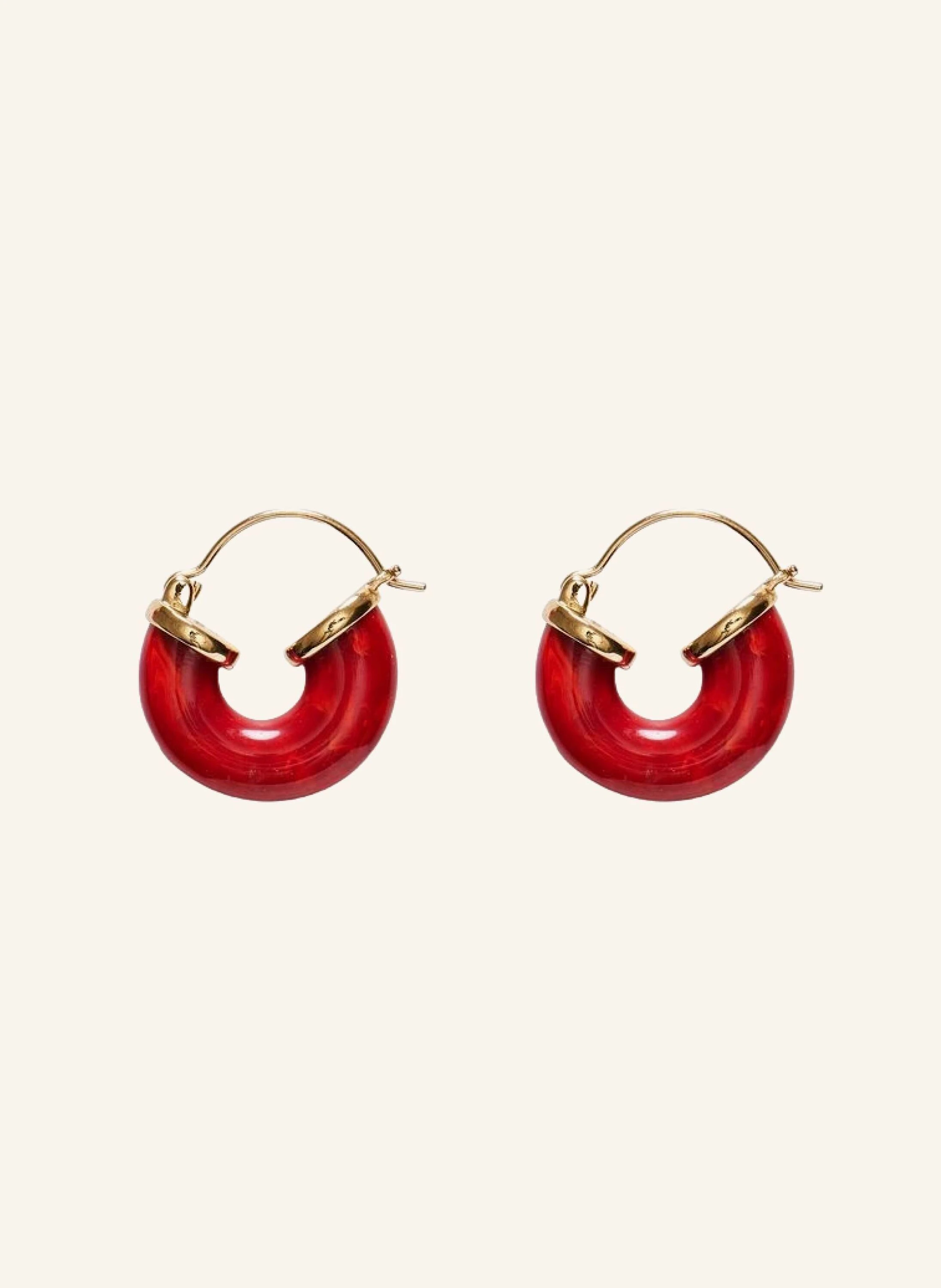 ANNI LU Ohrhänger PETIT SWELL BRIGHT RED by GLAMBOU