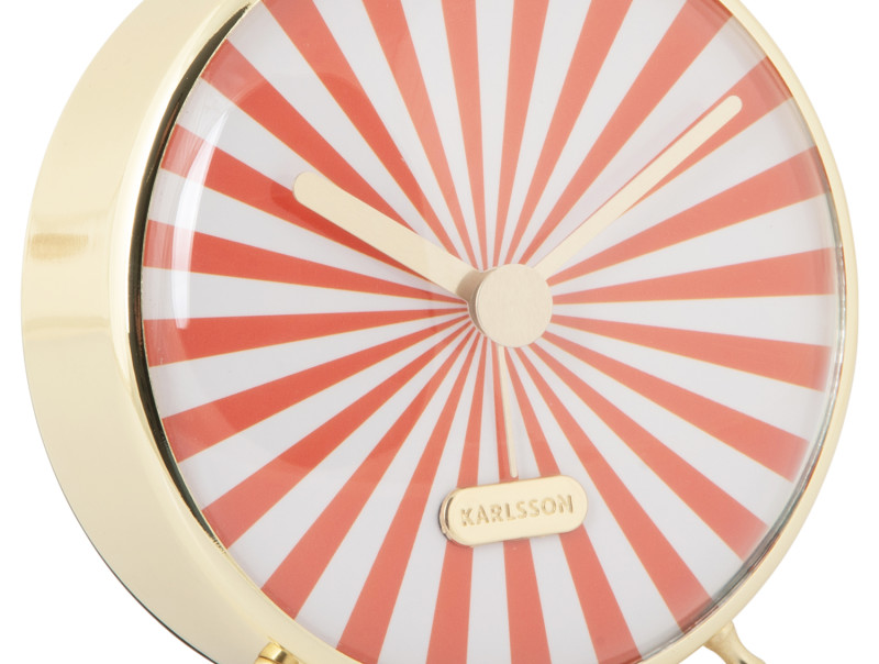 Alarm Clock Candy Swirl KA6008SB Soft brown & white