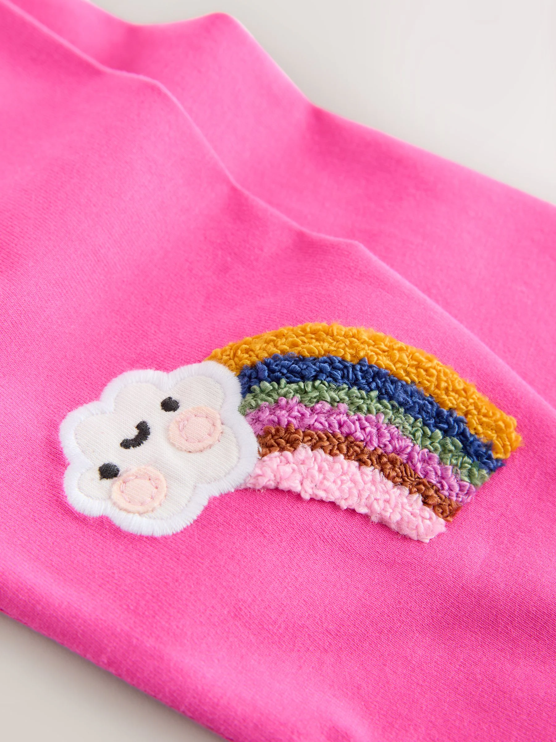 Pink Cloud Rainbow - Knee Embellsihed Leggings (3mths-7yrs)