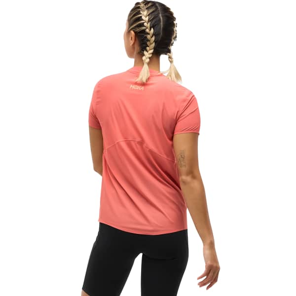 T-shirt trail HOKA ONE ONE W AIROLITE RUN SHORT SLEEVE GRAPEFRUIT