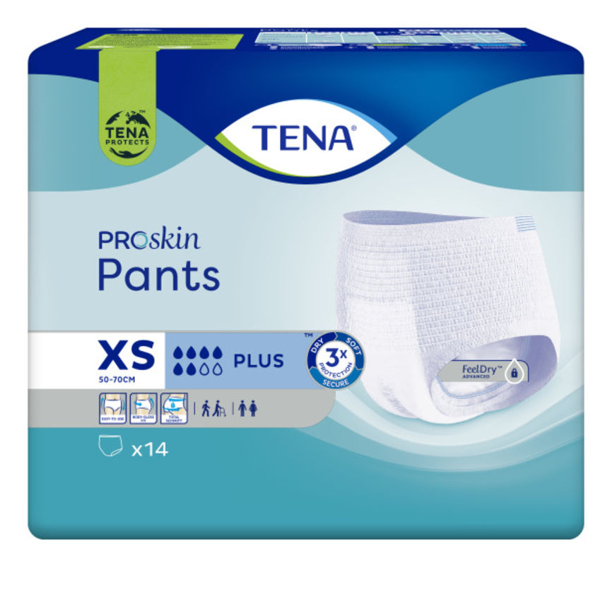 TENA Pants Plus buksebleie XS 14 stk