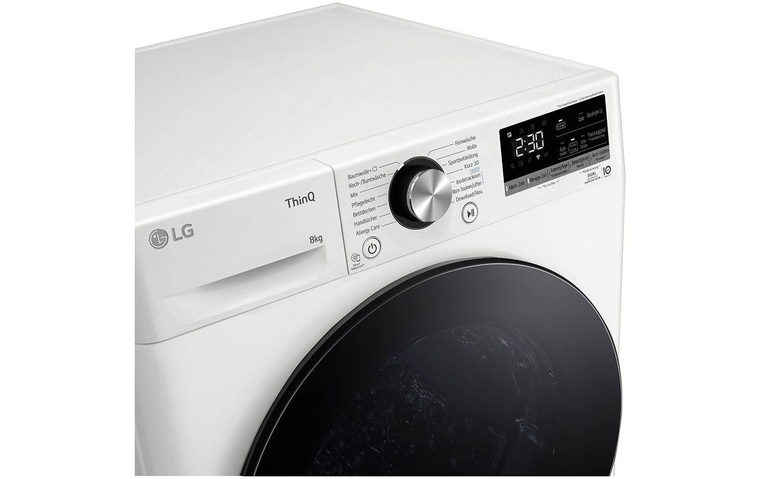Wäschetrockner RT80V9W Links/Wechselbar<br>Tumbler mit «Dual» Inverter-Wärmepumpe