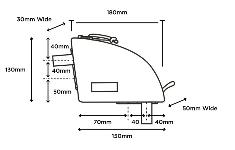 Restrap Rear Top Tube Frametas