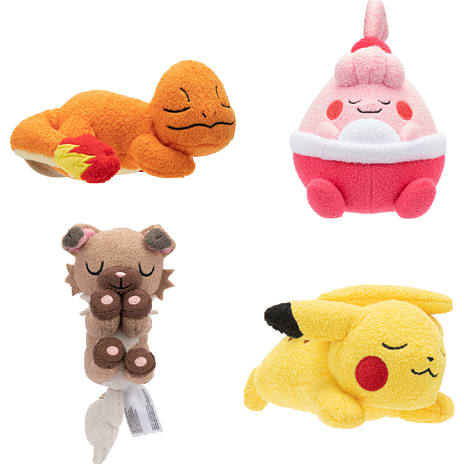 Pokémon sovende bamse 12 cm – flere varianter – assorteret