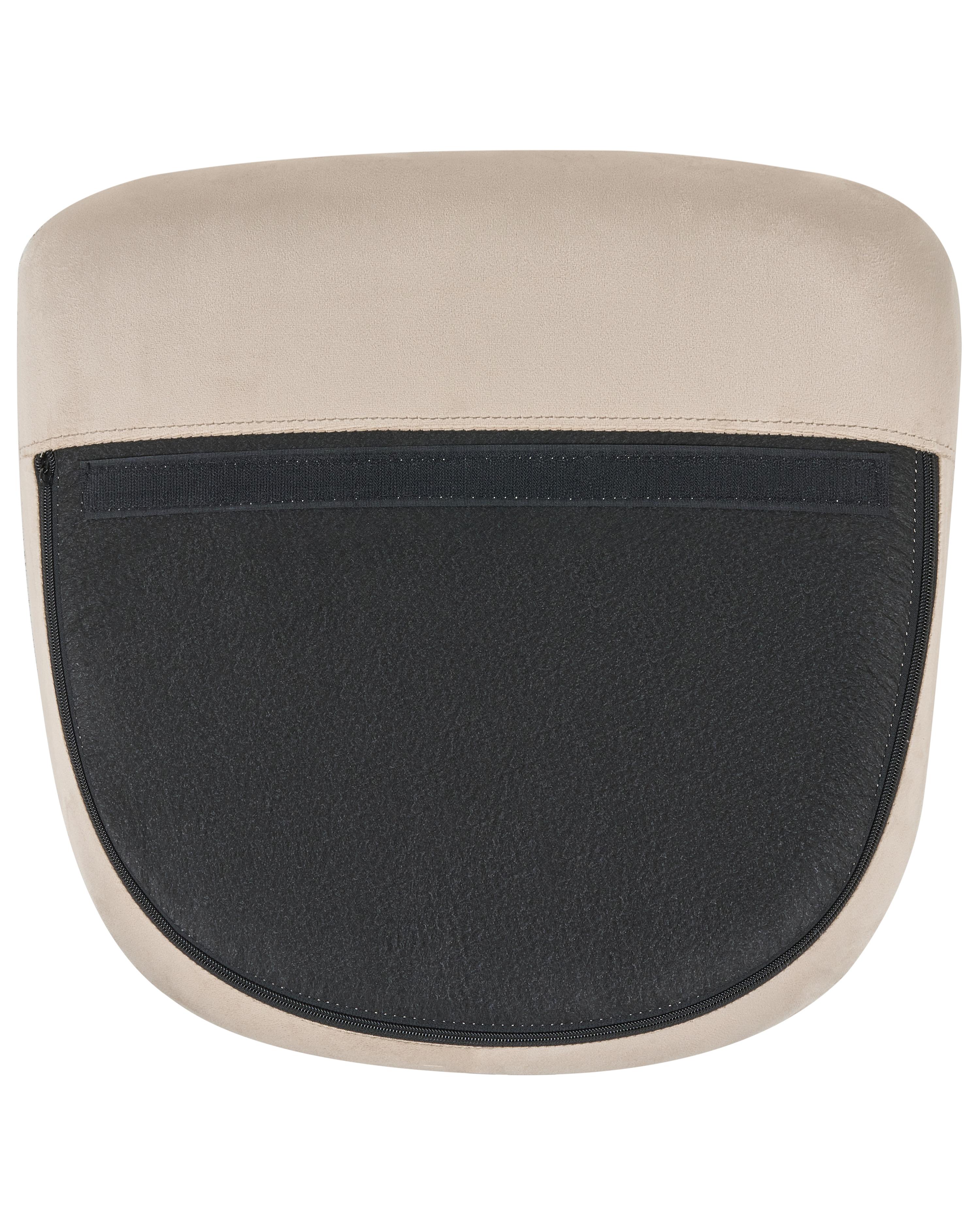 Schommelstoel ELLAN Fluweel Beige