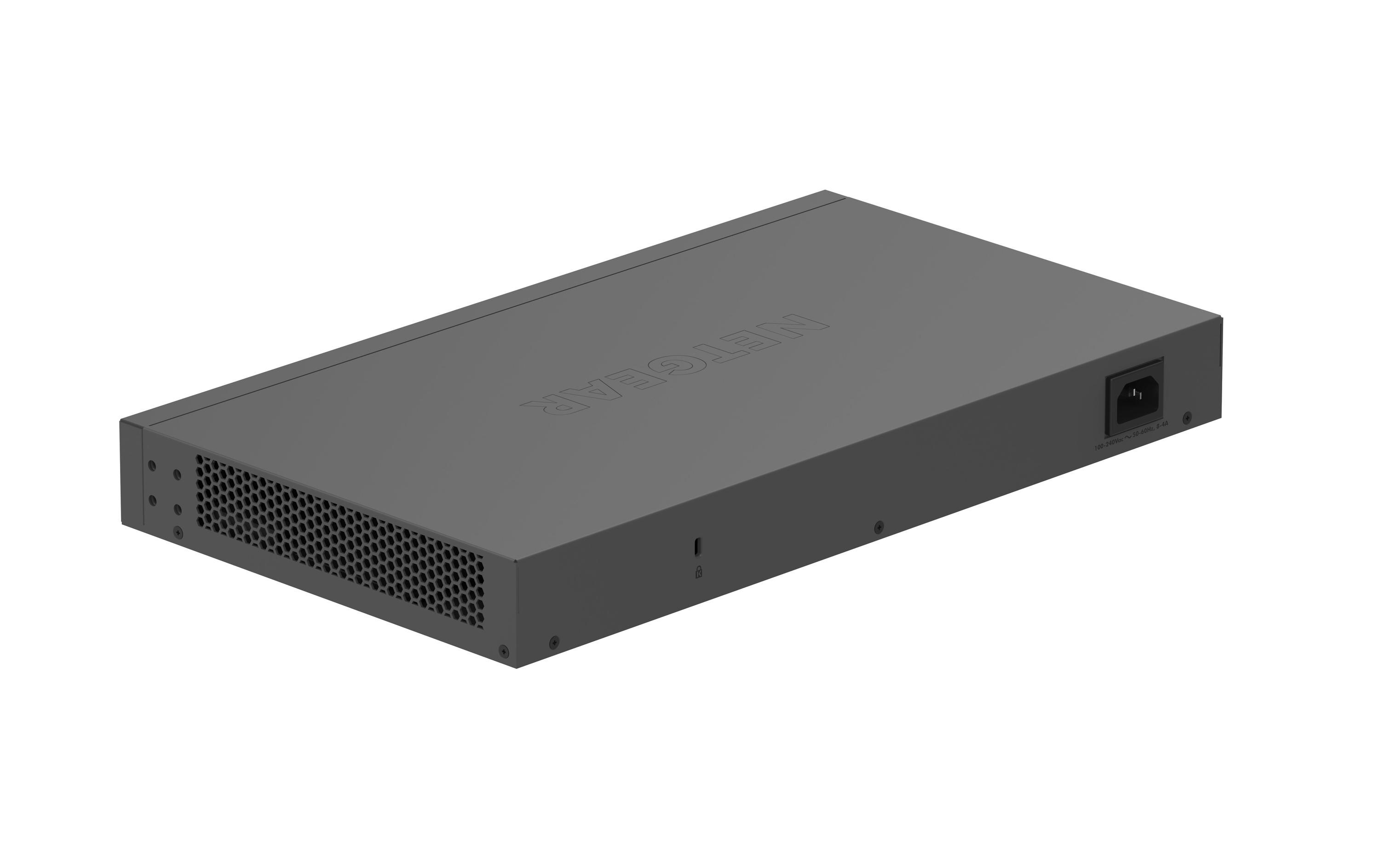 PoE++ Switch GS524UP-100EUS 24 Port<br>Netgear 24-Port Gigabit Ethernet High Power PoE+ Unmanaged Switch mit PoE++ Ports