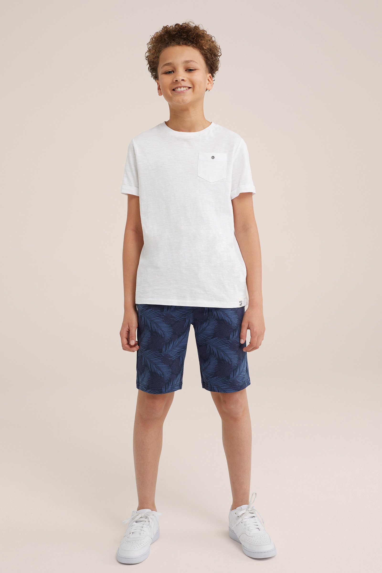 Jongens sweatshort met dessin WE Fashion Blauw