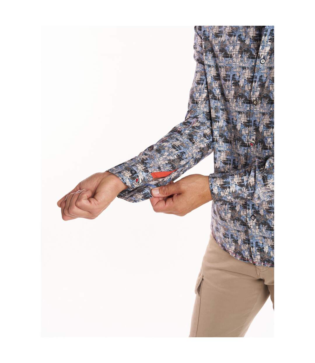 Chemise imprimée col boutonné