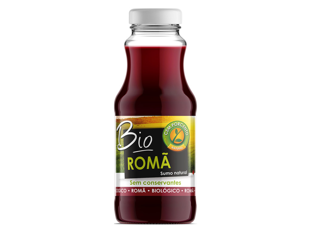 SUMO CEM PORCENTO NATURAL DE ROMÃ BIO 200ML