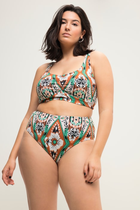Bikini-Slip, HighWaist, Alloverprint