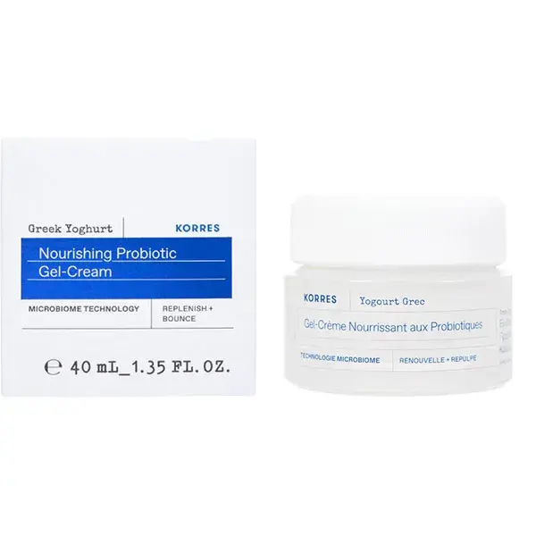 Creme hidratante probiótico com iogurte grego Korres para pele normal a mista 40ml