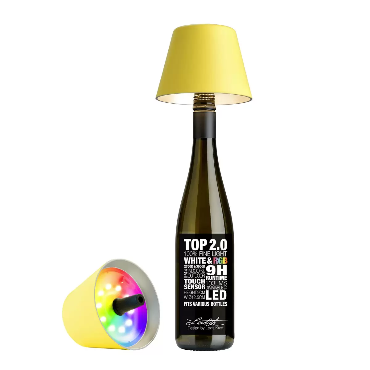Tischleuchte Sompex Top Lampe 2.0 gelb braun,gelb