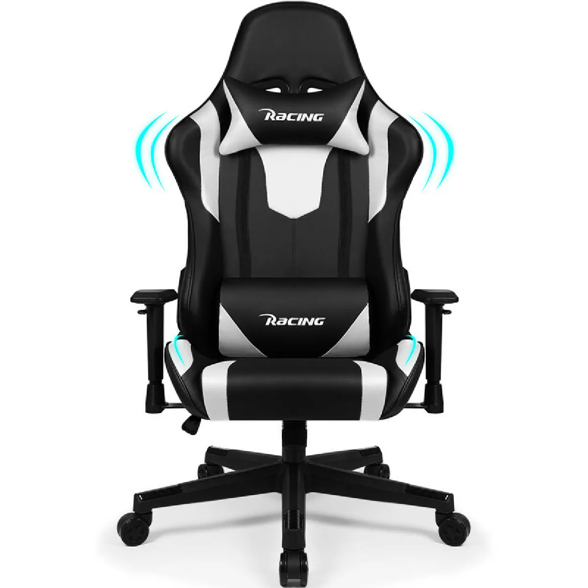 Lexzurn Chaise Gaming - Blanc