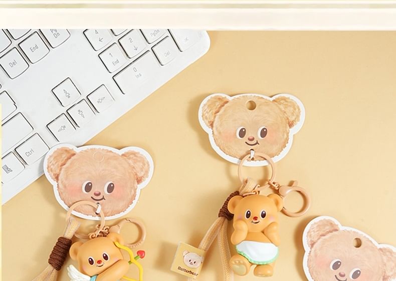 Butterbear - Butterbear Figuur Sleutelhanger (4 Ontwerpen)