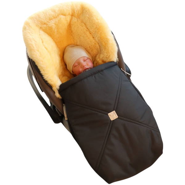 KaiserKaiser   EMMY Lammfell Babyschalen Fusssack anthracite
