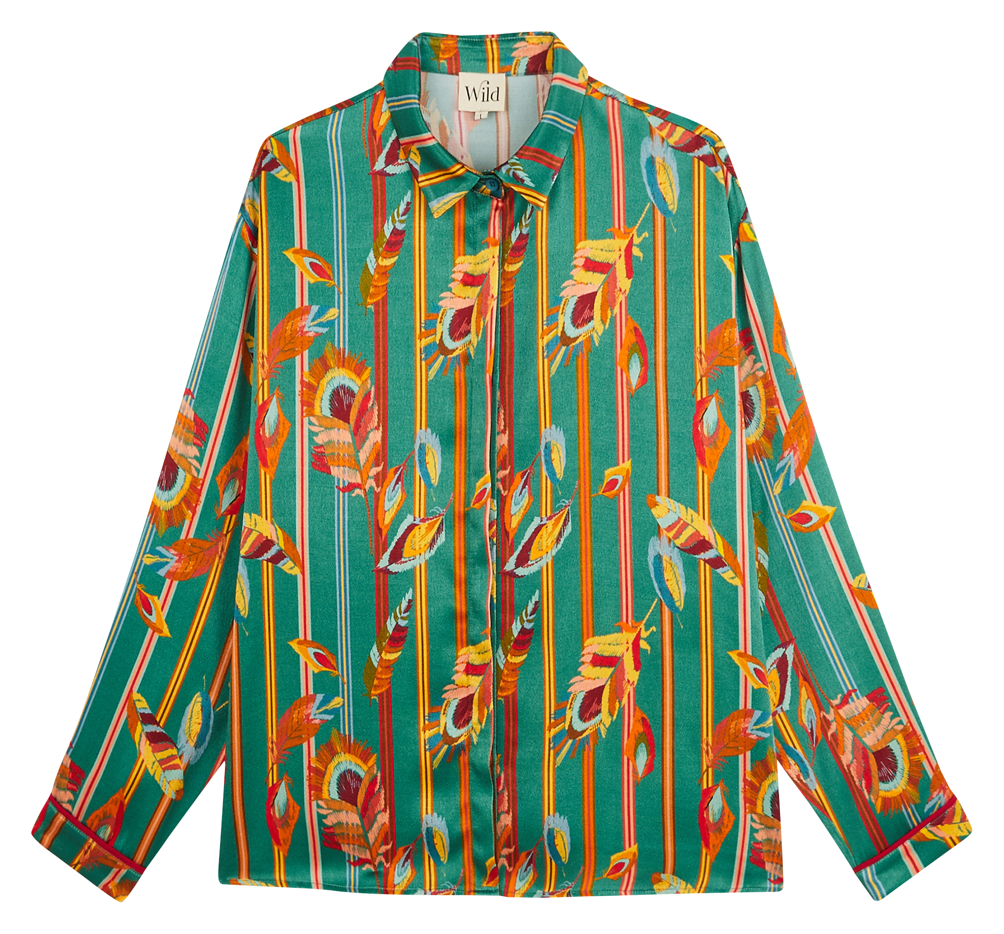 KIWI - Chemise col classique imprimée| Vert