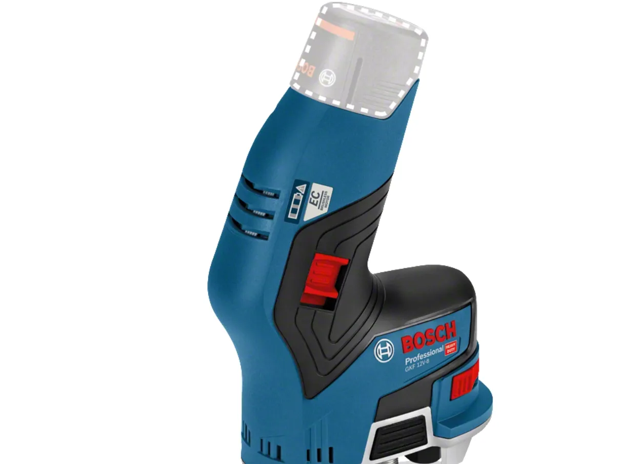 Bosch AKKUKANTFRÆSER GKF 12V-8 SOLO L-BOXX - Uden batteri og lader