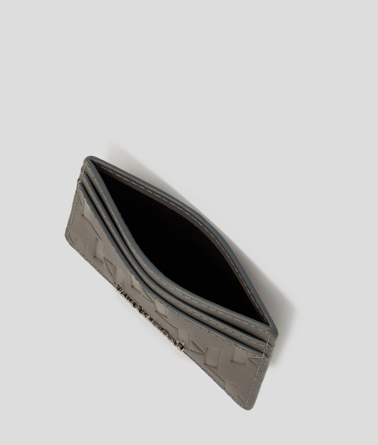 PORTE-CARTES K/LOOM EN CUIR - Gris