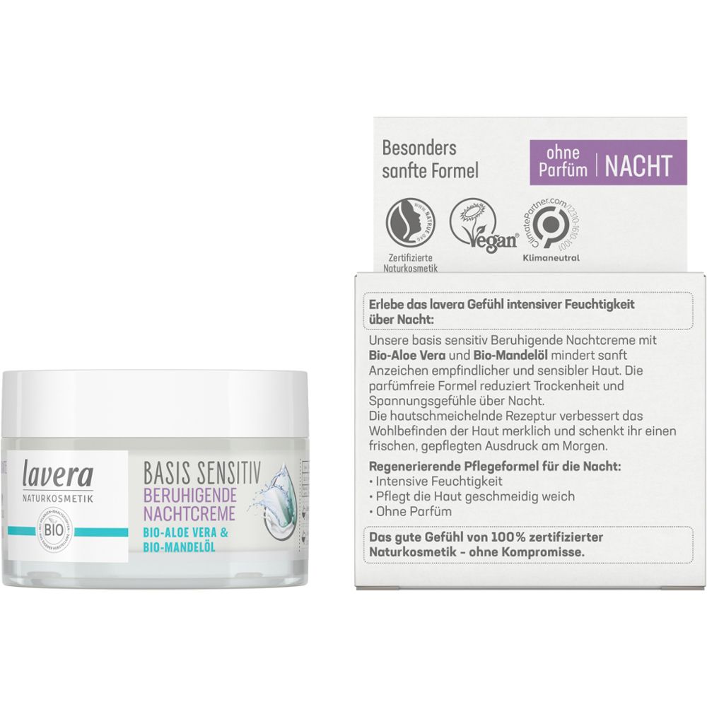 lavera basis sensitiv Beruhigende Nachtcreme