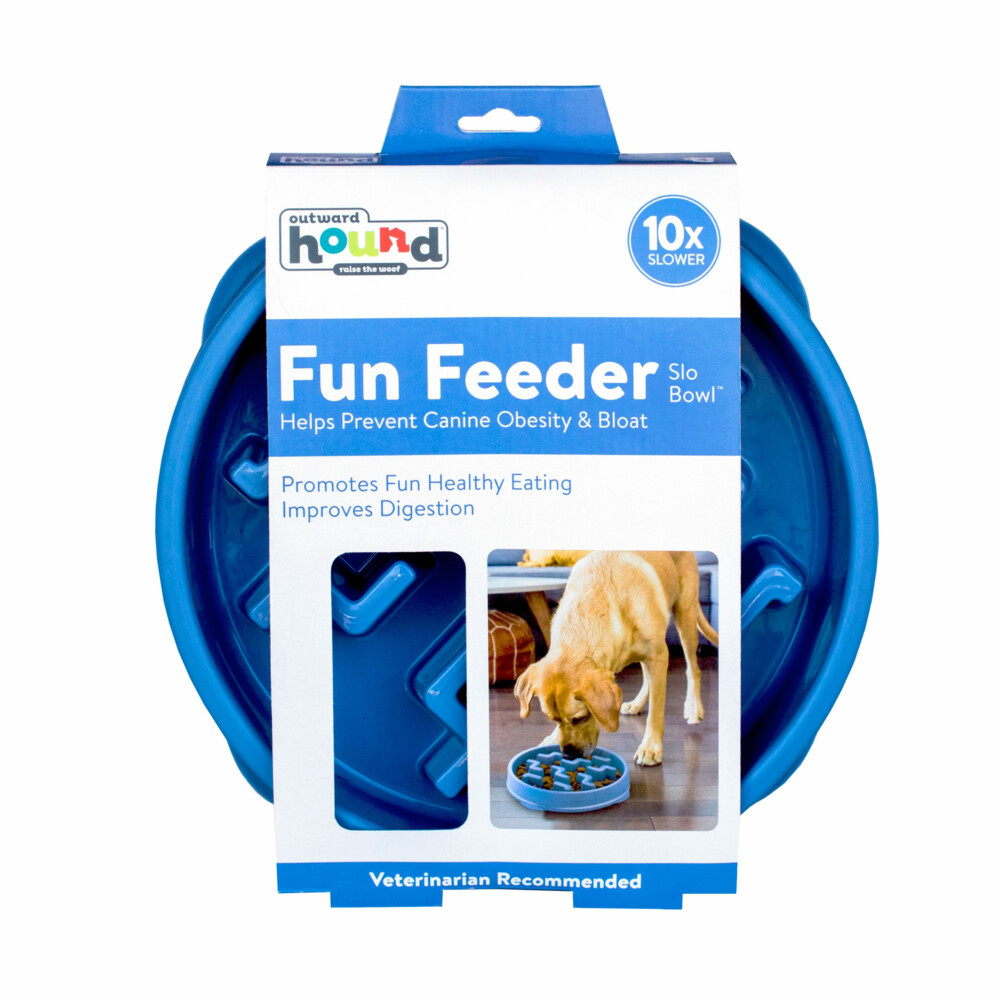 Outward Hound Dog Fun Feeder Notch Large Blauw26 x 26 x 5 cm