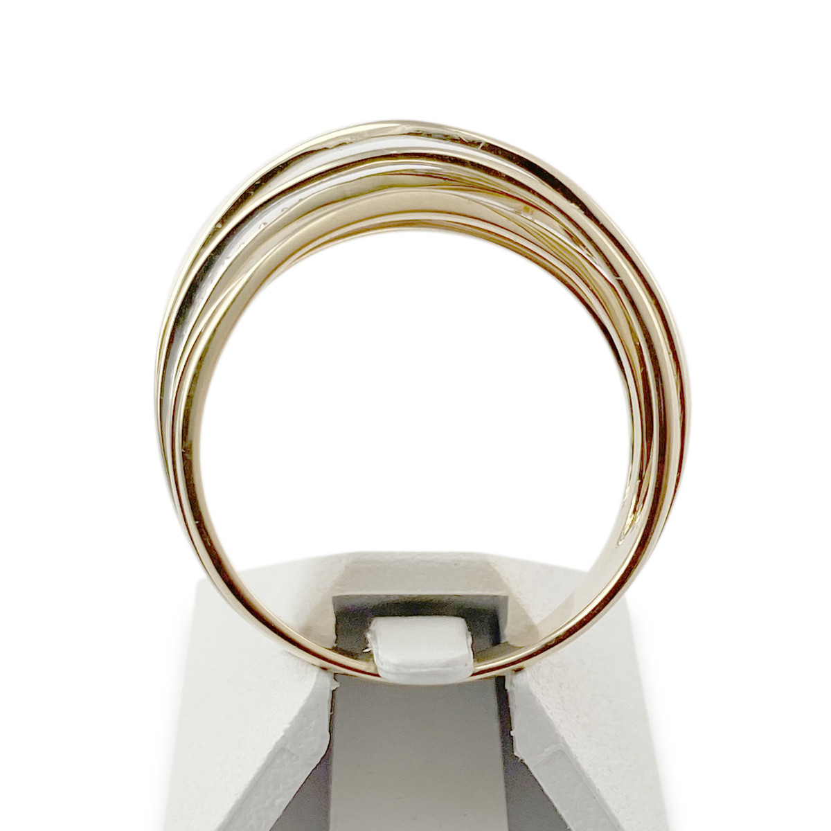Bague d'occasion or 750 2 tons diamants