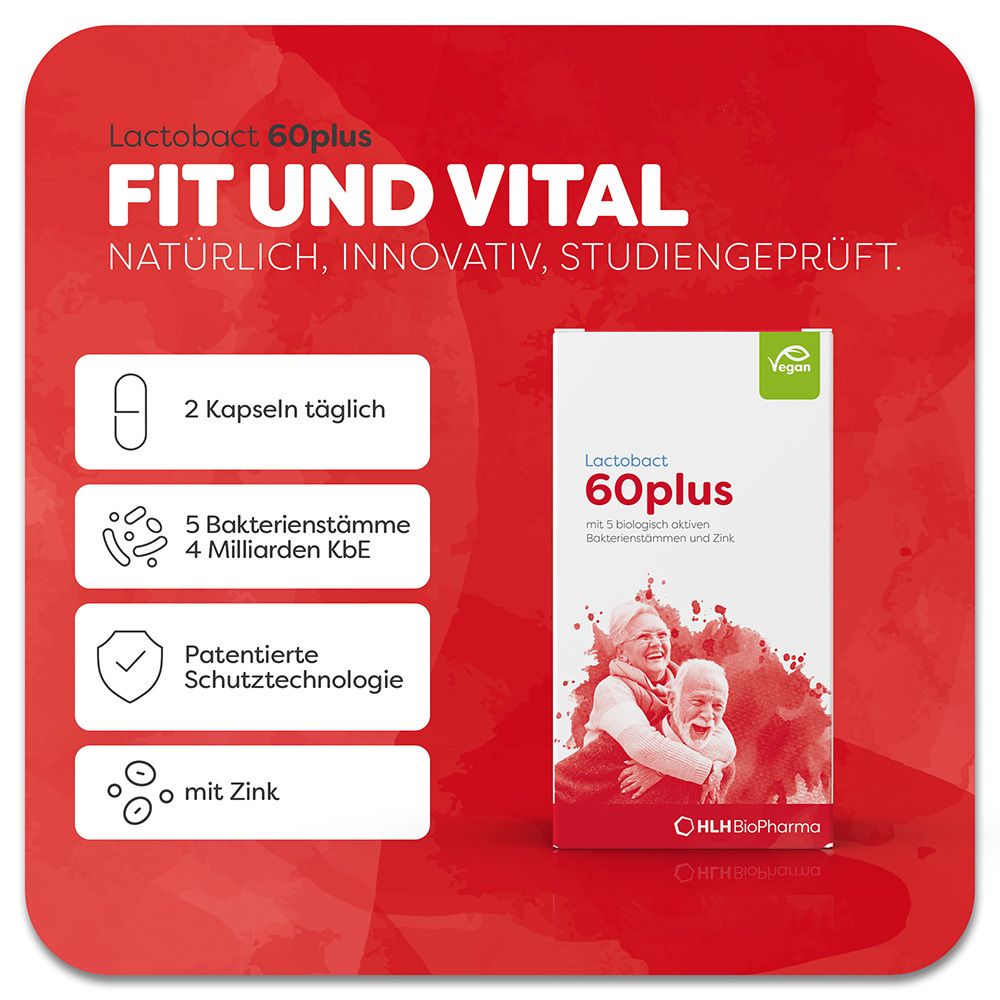 Lactobact 60plus - Darmsanierung ab 60 Jahren