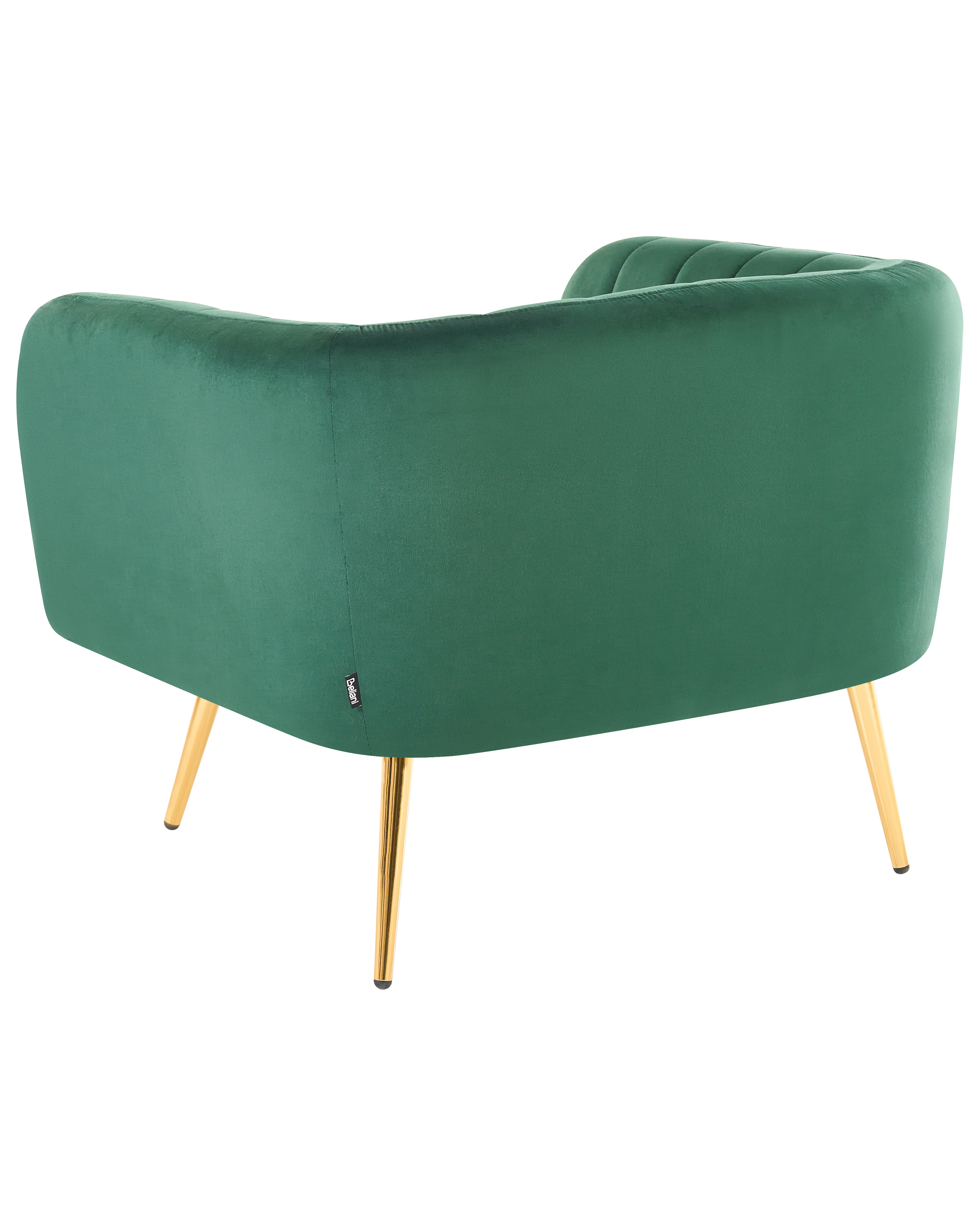 Fauteuil LACONIA Fluweel Donkergroen
