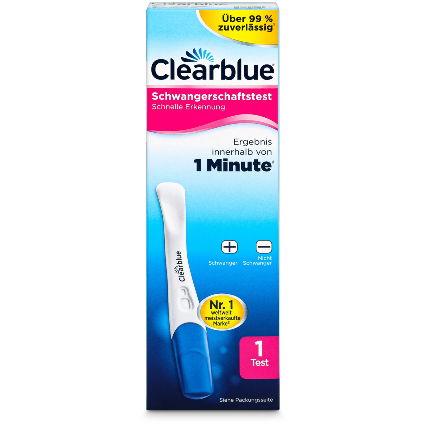 Clearblue Schwangerschaftstest Schnelle Erkennung