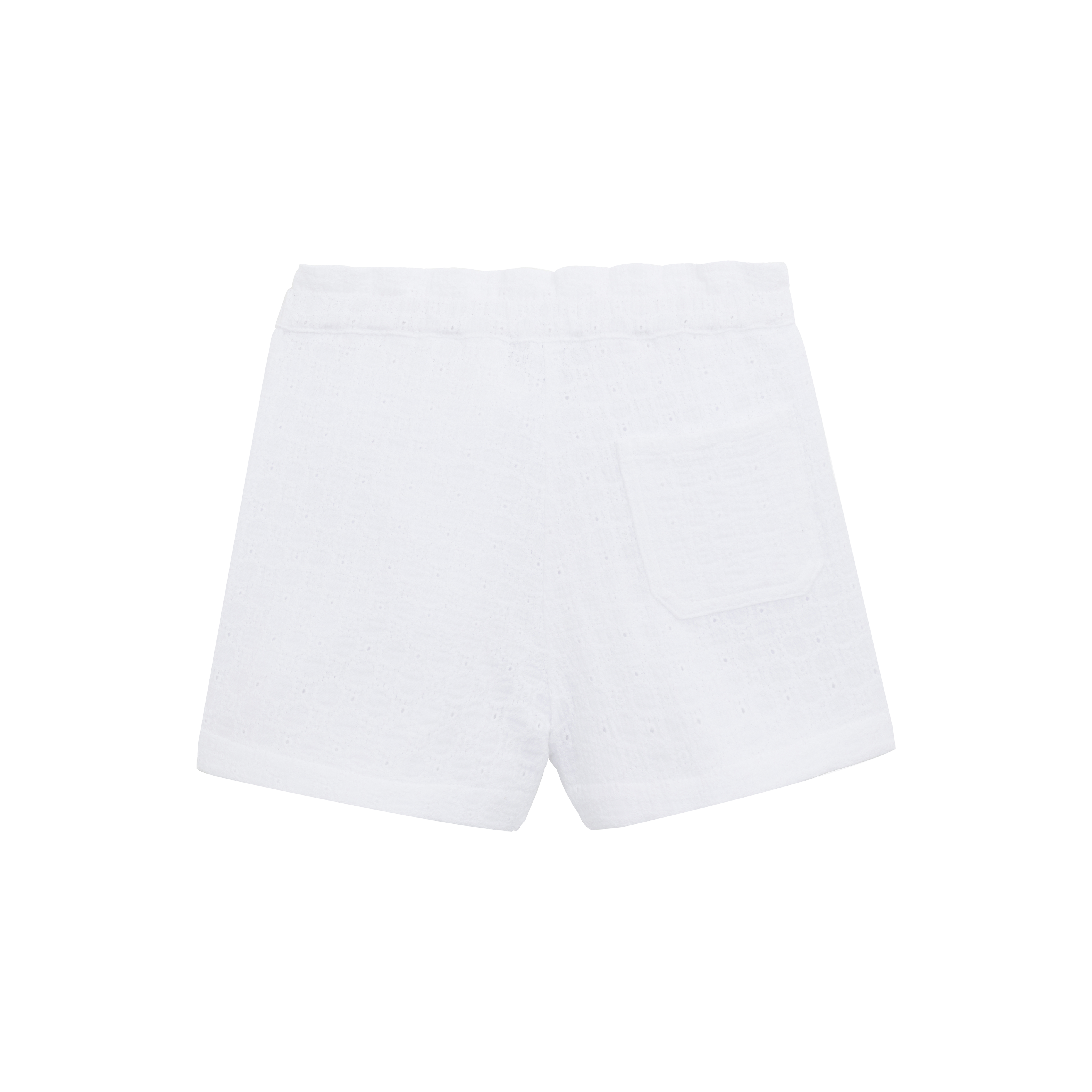 Bermuda coton fille brodé