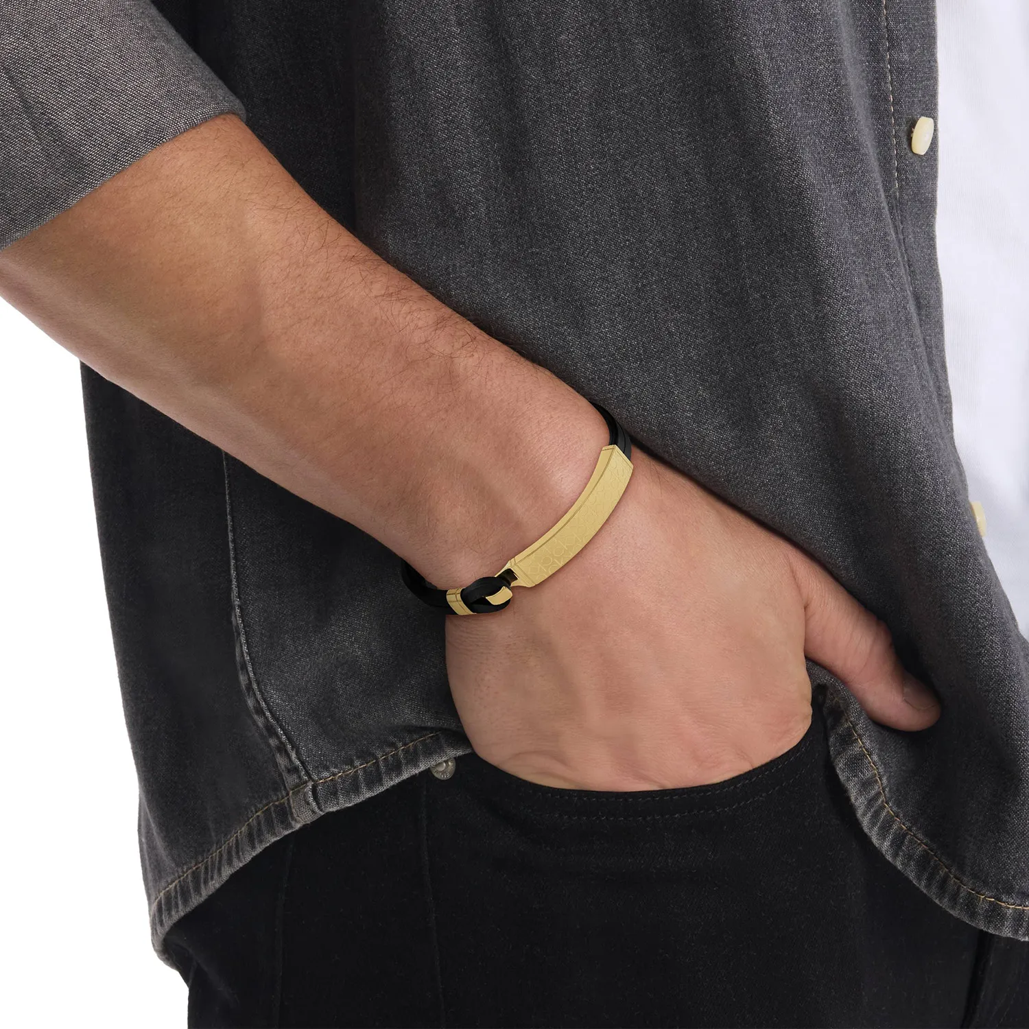 Calvin Klein Iconic For Him Brcelet Armbånd Læder 35000408