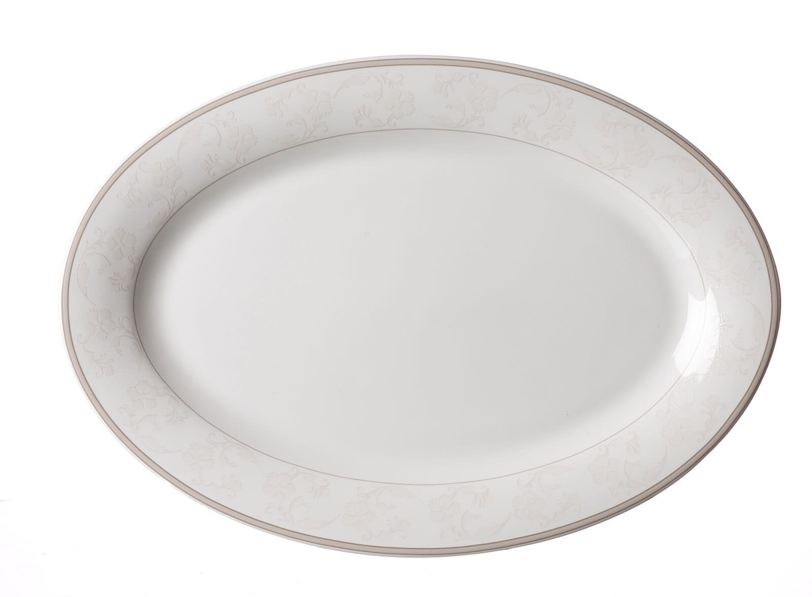 Ritzenhoff & Breker Servierplatte ISABELLA oval cremeweiß