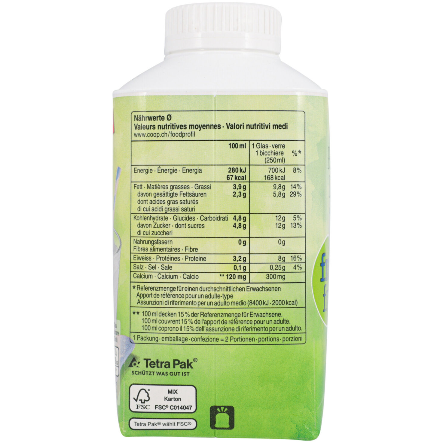 Free From Bio Vollmilch pasteurisiert