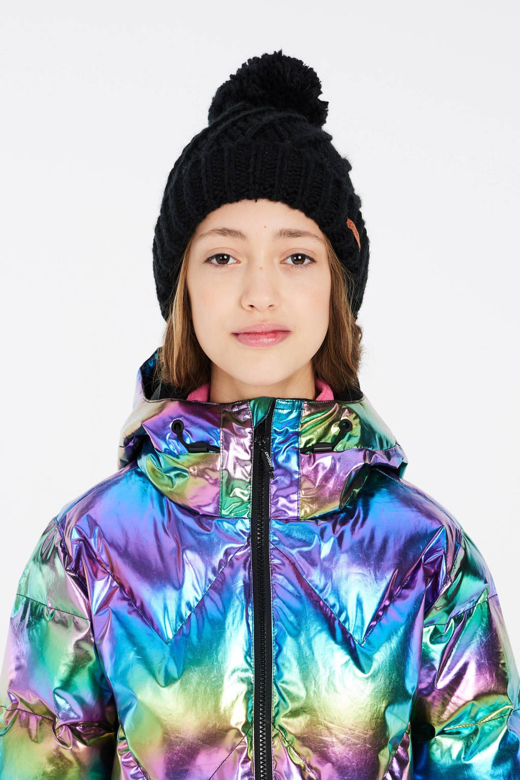 Protest ski-jack Selina Jr paars/zwart metallic