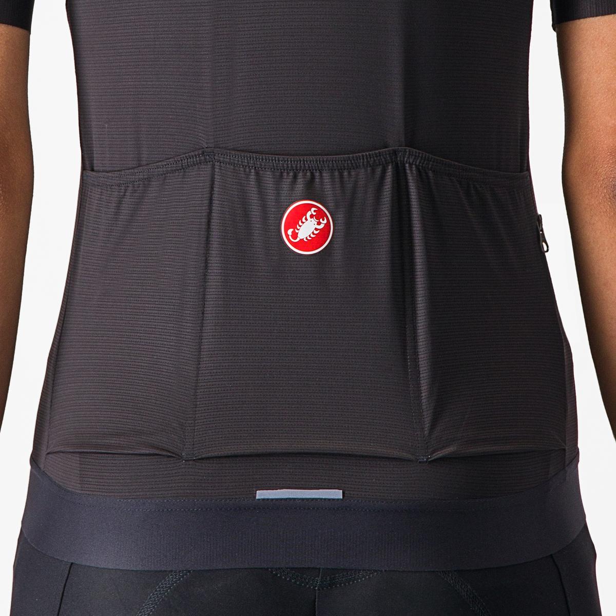 Castelli Espresso Wcykeltrøje light black dame
